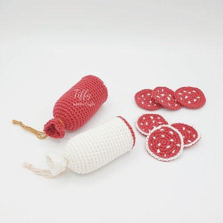 Salami Pattern Salami Easy Play Food Crochet Pattern