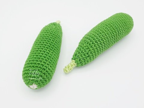 Gurke für Kinderküche-Kaufladen Zubehör Häkelanleitung