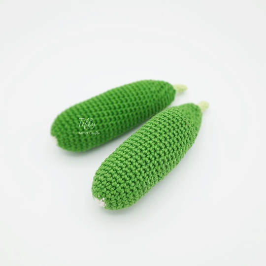 Cucumber Easy Play Food Crochet Pattern