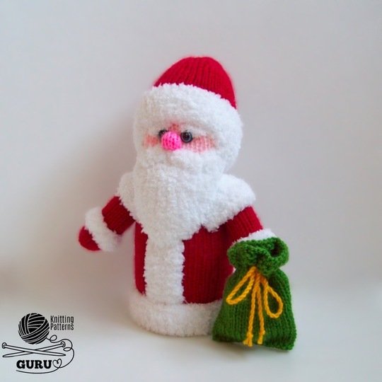 K029 Medium 7,5 inch Santa Claus or Father Frost Christmas doll Amigurumi