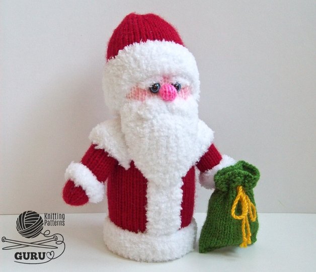 K029 Medium 7,5 inch Santa Claus or Father Frost Christmas doll Amigurumi