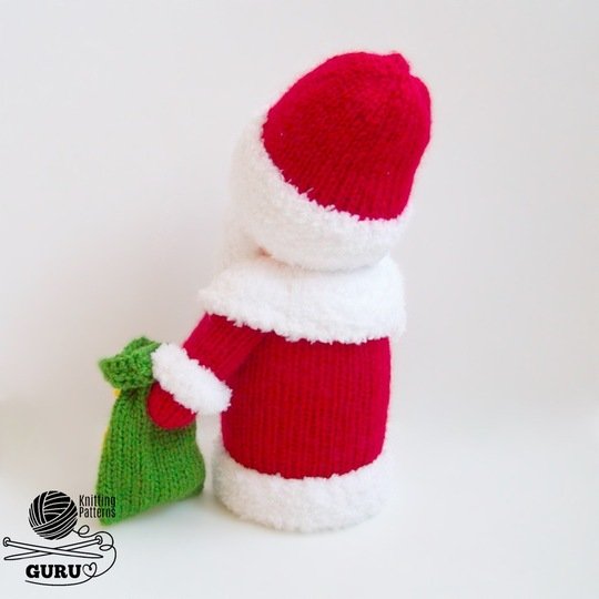 K029 Medium 7,5 inch Santa Claus or Father Frost Christmas doll Amigurumi