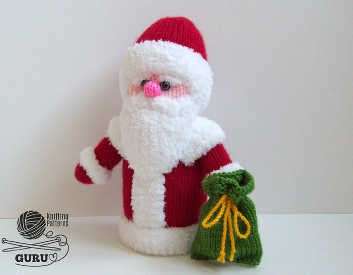 K029 Medium 7,5 inch Santa Claus or Father Frost Christmas doll Amigurumi