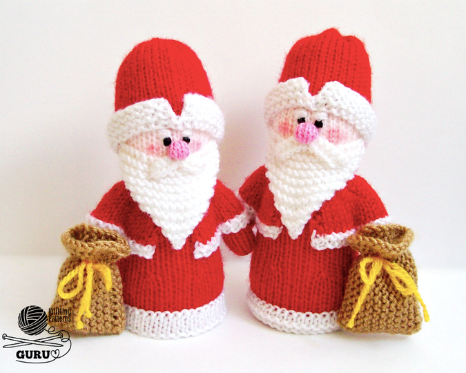 K028 Small Santa Claus or Father Frost Christmas doll - Amigurumi