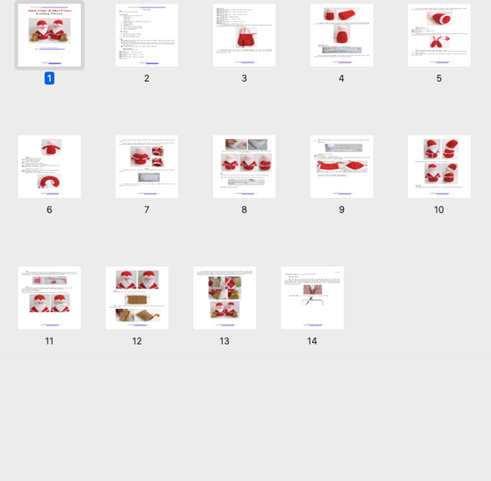 K028 Small Santa Claus or Father Frost Christmas doll - Amigurumi