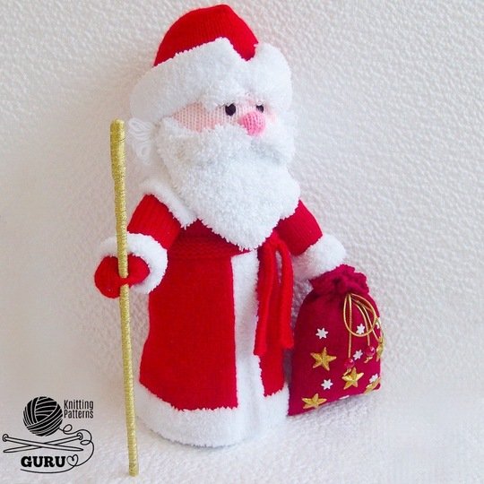 K027 Big Santa Claus or Father Frost Christmas doll - Amigurumi