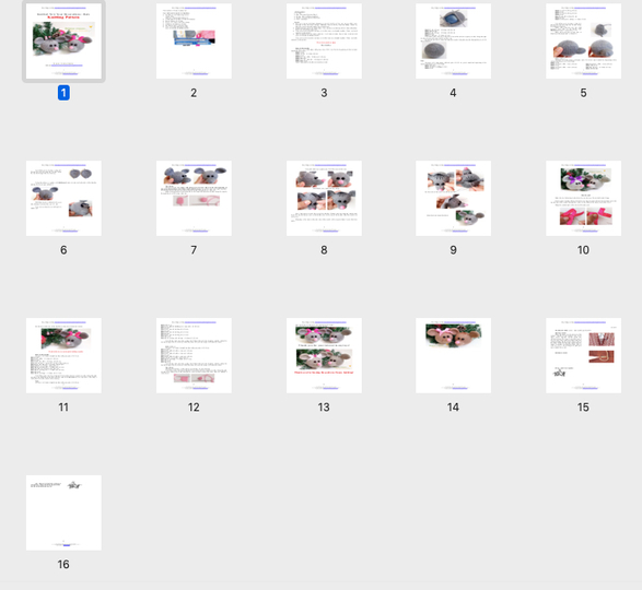 K026 Christmas tree baubles or decoration Rat or Mouse - Amigurumi