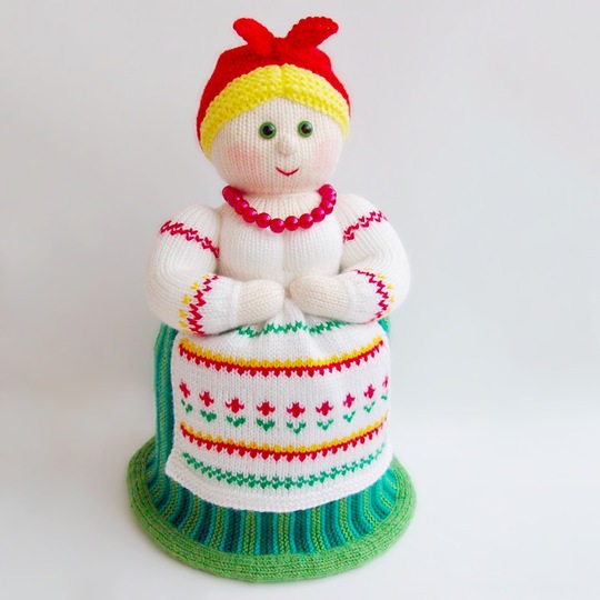 K024 Small Teapot warmer Duniasha (Doll Woman Lady) Amigurumi
