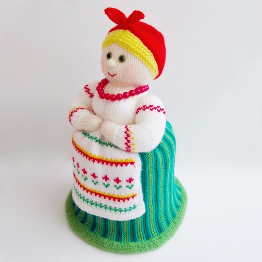 K024 Small Teapot warmer Duniasha (Doll Woman Lady) Amigurumi