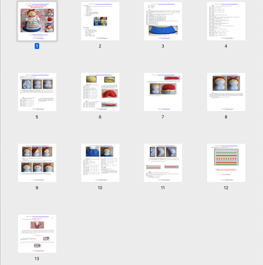 K024 Small Teapot warmer Duniasha (Doll Woman Lady) Amigurumi