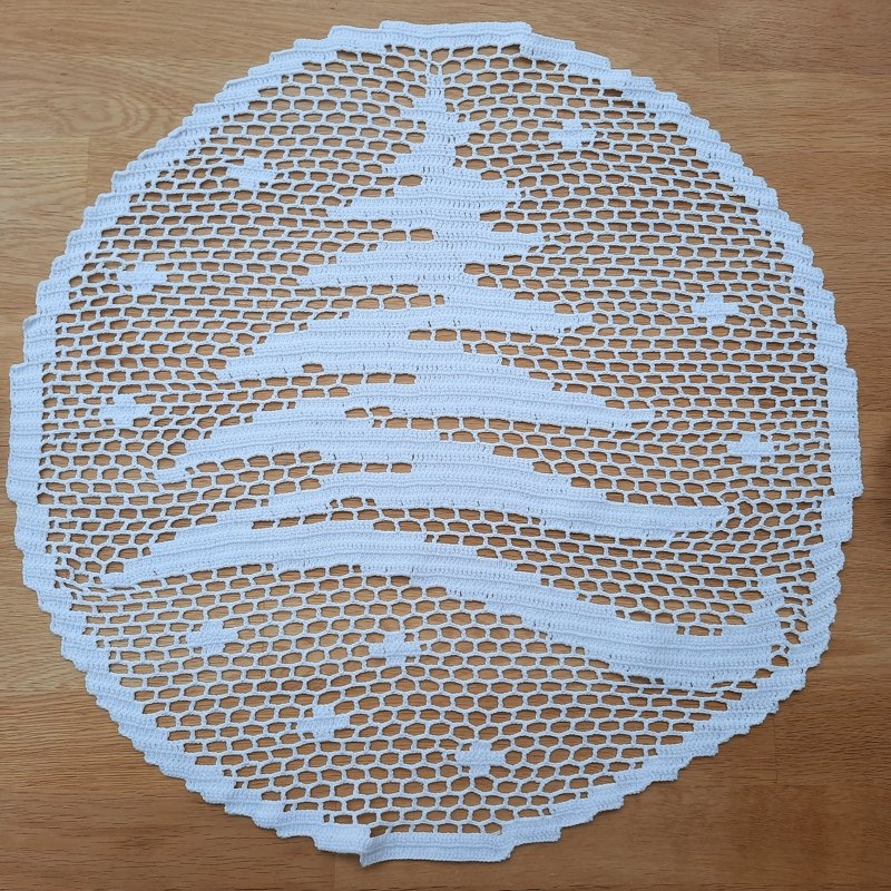 Deckchen Tanne Häkelanleitung