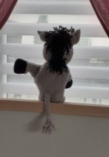 Pferd oder Esel Handpuppe