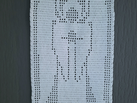 Nordischer Engel Deckchen Wandbild Häkelanleitung