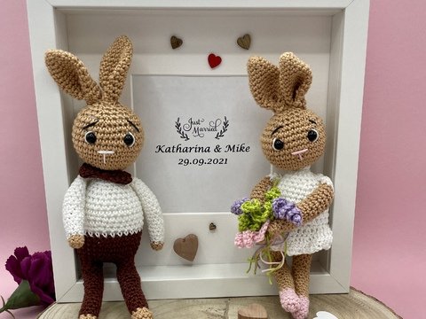 Hochzeitshasen - Perfektes Geschenk zur Hochzeit zum Individualisieren