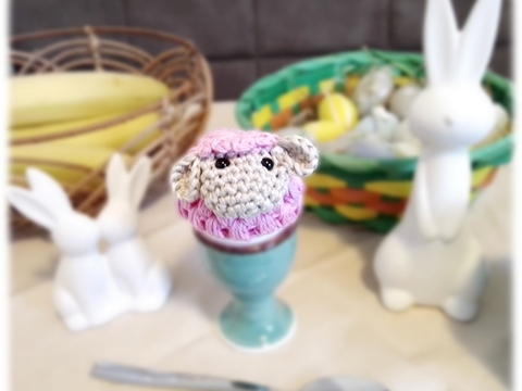 Eierwärmer Lämmchen - Häkelanleitung