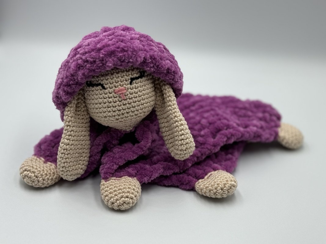 Häkelanleitung - Schmusetuch / Schnuffeltuch Hase "Hoppel" - Bild 2