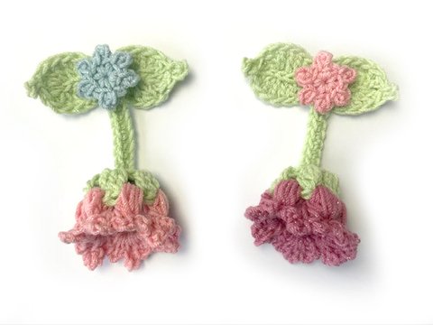 Blümchen  mit 2 Blättern