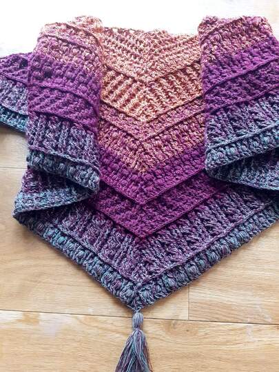 Häkelanleitung Tuch Saorla