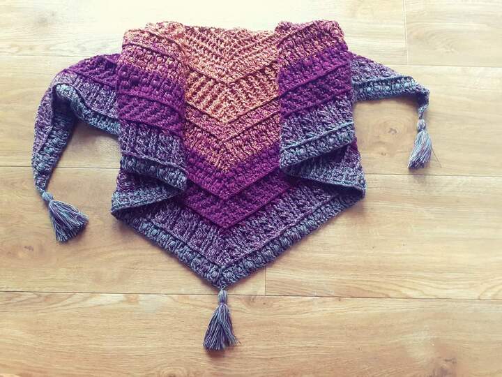 Häkelanleitung Tuch Saorla