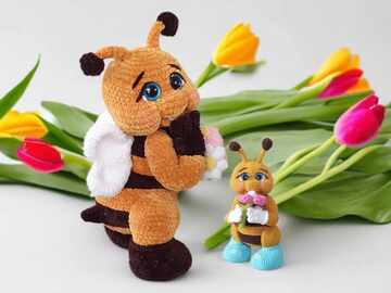 Crochet pattern Beryll the friendly little bee