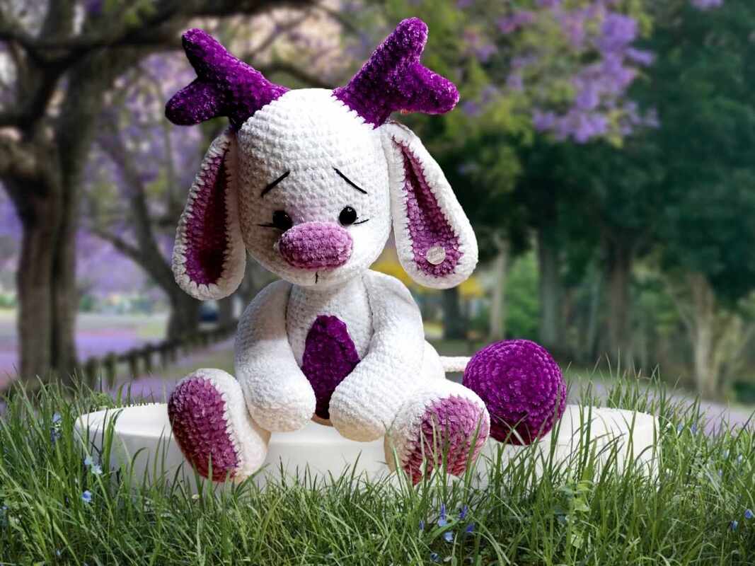 Häkelanleitung / Amigurumi / Jackalope