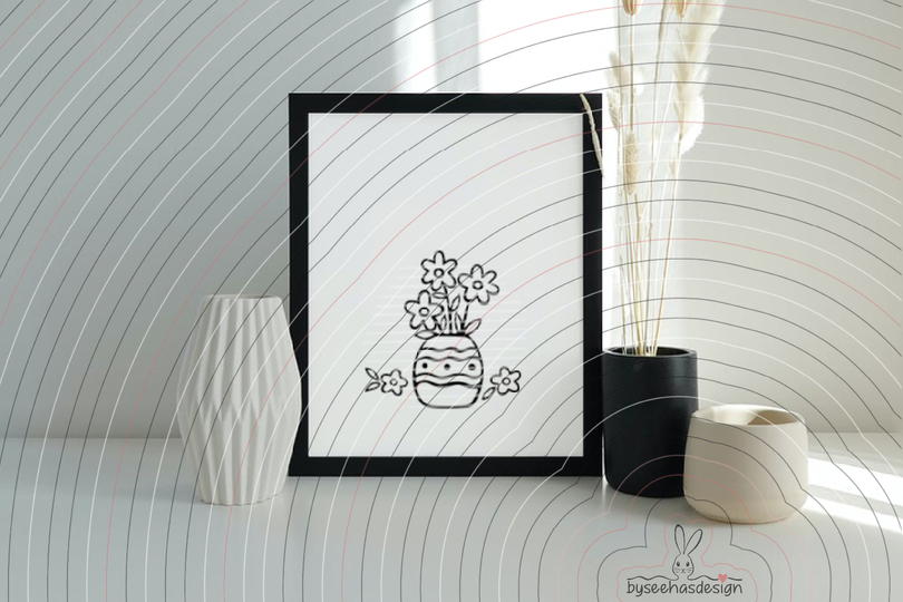 Blumen Vasen Plotterdatei SVG DXF