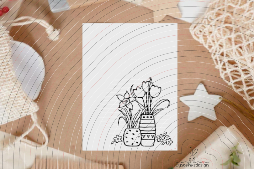 Blumen Vasen Plotterdatei SVG DXF