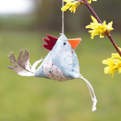 Osterdeko Huhn Hase Hahn Blume und Ei nähen - Bild 2
