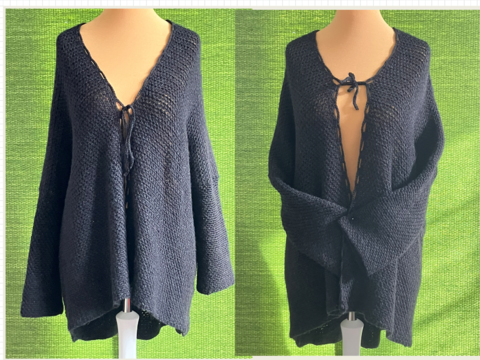 Over-Size-Schlabber-Jacke - Bauchwegschummler Nr. 7 - Häkelanleitung