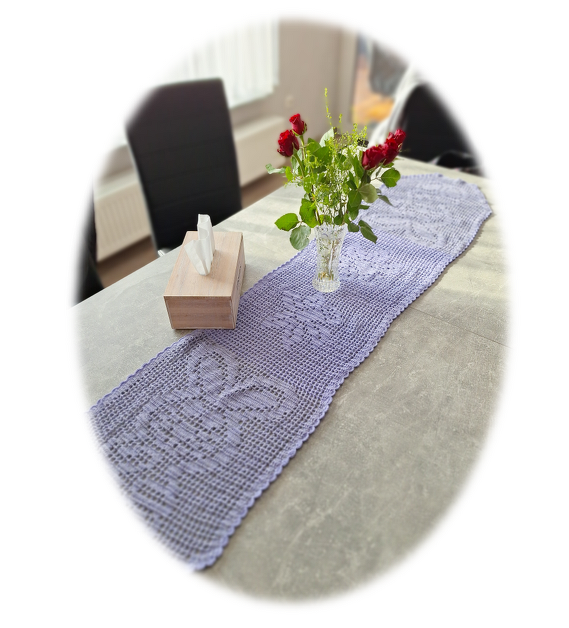 Tischläufer Osterhasi - Filethäkeln - Bild 3