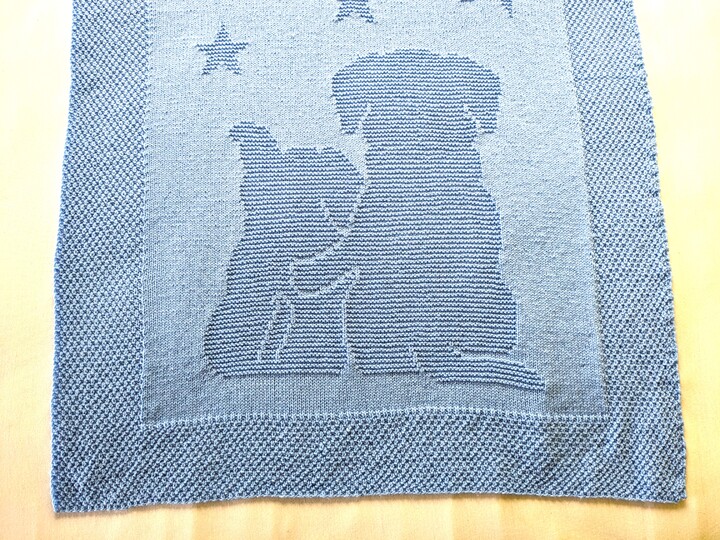 Strickanleitung Babydecke / Kinderdecke "Traumnacht II" - einfach