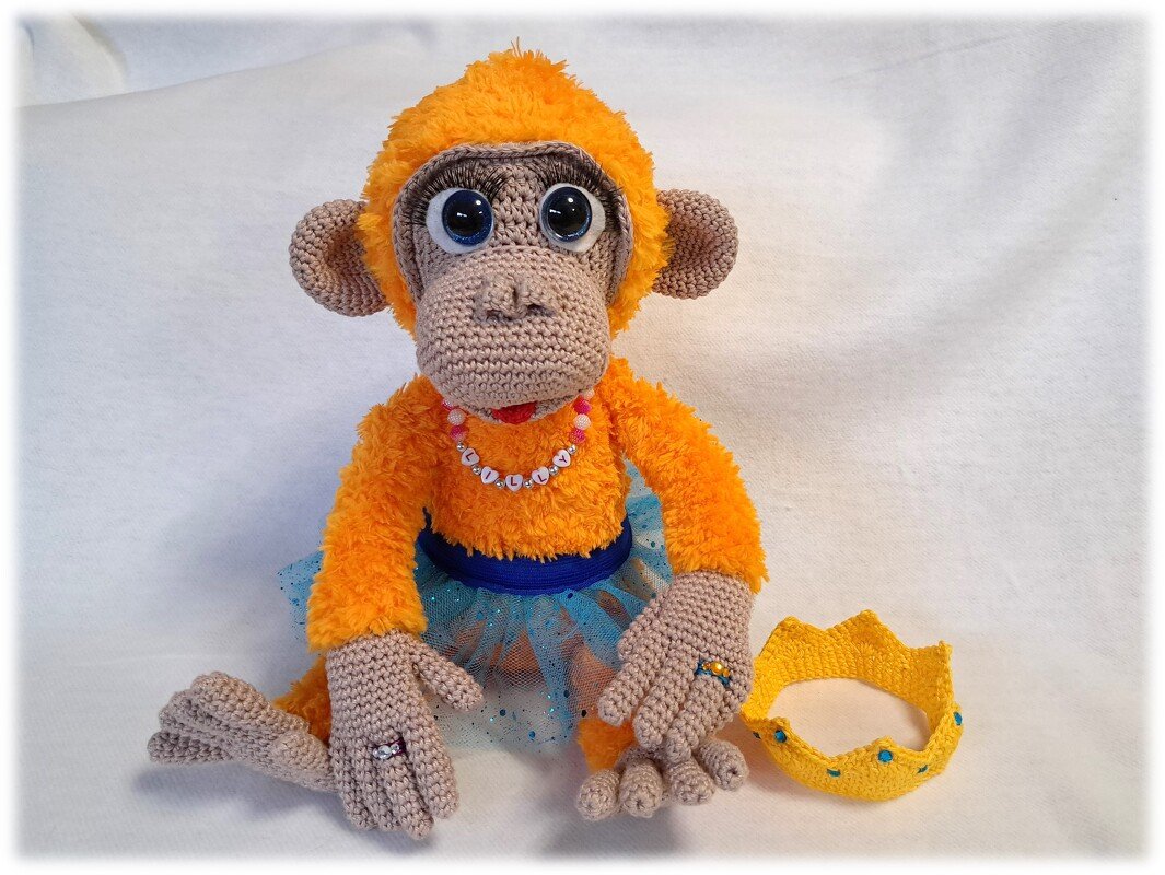 Orang Utan Ballerina Lilly - Häkelanleitung deutsch und englisch - Bild 2