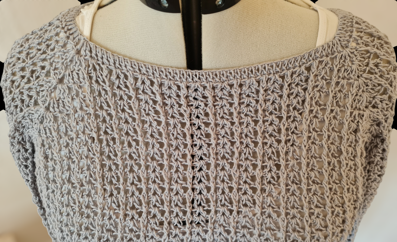 Pullover / Shirt "Frühlingsbrise" Häkelanleitung RVO jede Größe - Bild 8