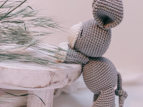 Häkelanleiung für Eselchen "Silver", Esel häkeln, Amigurumi häkeln, PDF