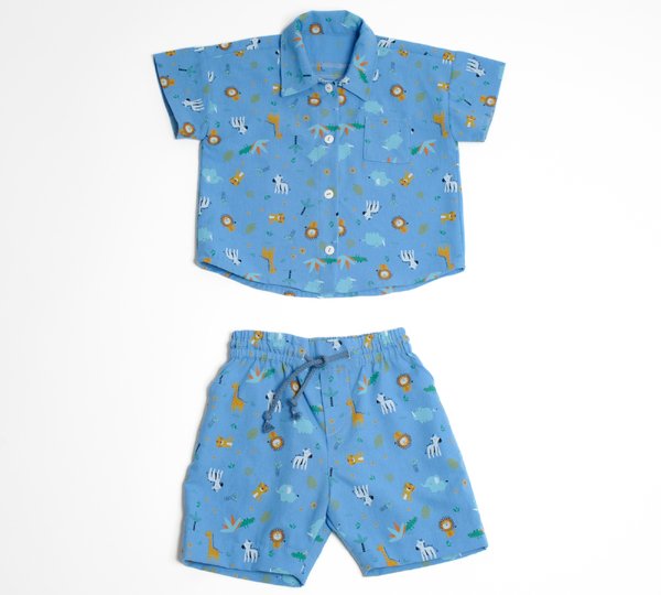 sewing pattern outfit set TOM & NOAH shirt and pants sizes 6m–67y