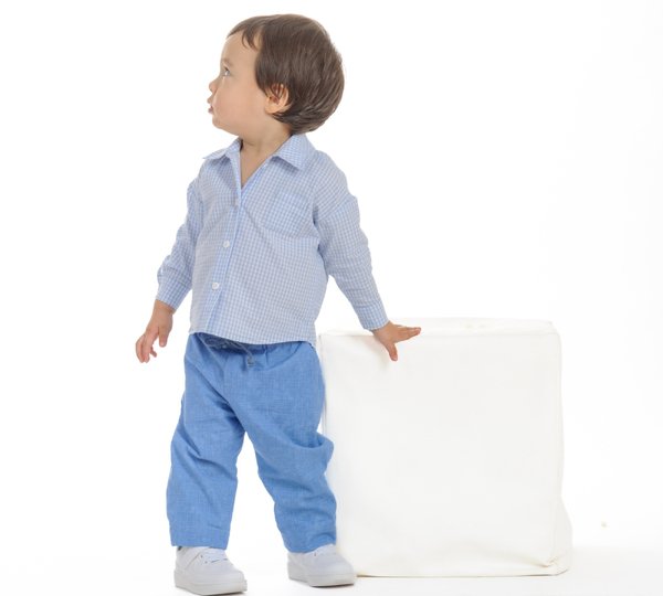 sewing pattern outfit set TOM & NOAH shirt and pants sizes 6m–67y