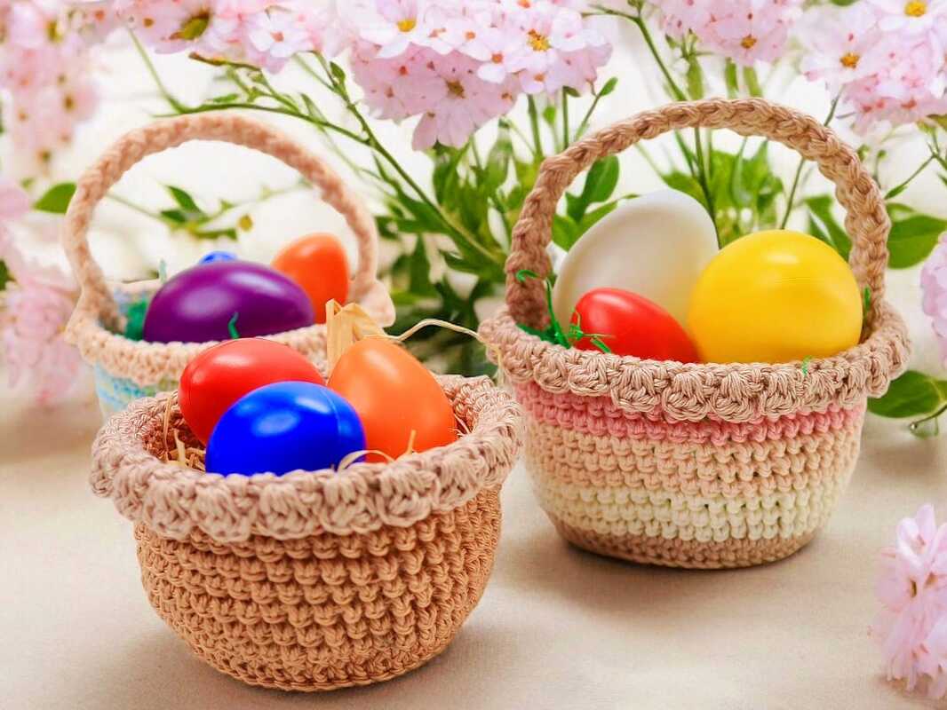 Individuelles Dekokörbchen - Häkelanleitung | Osterkörbchen | Utensilio