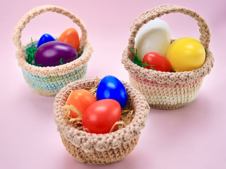 Individuelles Dekokörbchen - Häkelanleitung | Osterkörbchen | Utensilio