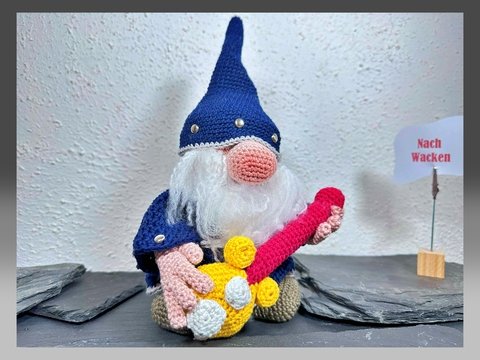 Häkelanleitung als PDF für den Rocker Wichtel 2. Auflage