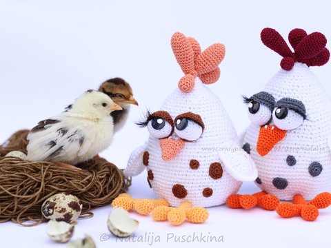 Von Garn zu Gackern - Häkle ein Huhn als Deko oder Spielzeug