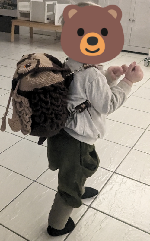 Kinder-Rucksack Elfriede die Eule #010 - Bild 3