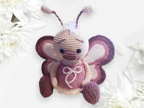 Häkelanleitung / Amigurumi / Schmetterling