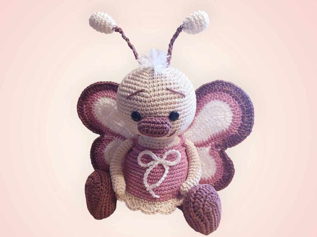 Häkelanleitung / Amigurumi / Schmetterling