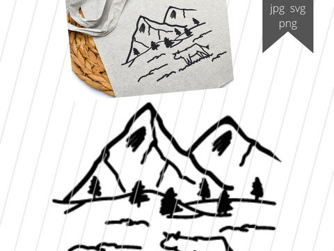 Plotterdatei Berge Bergmotiv Alm Almwiese