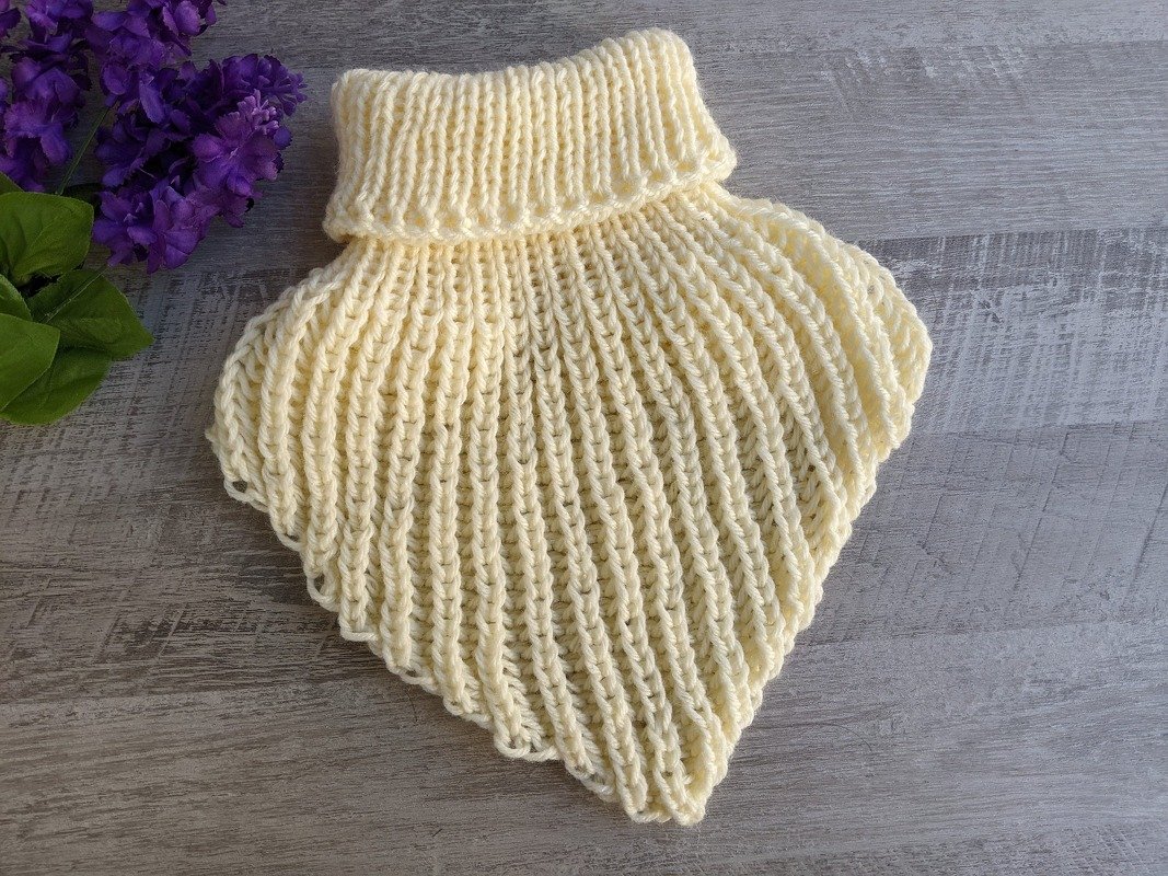 Ribbed Winter Dickey Knitting Pattern - Image 3