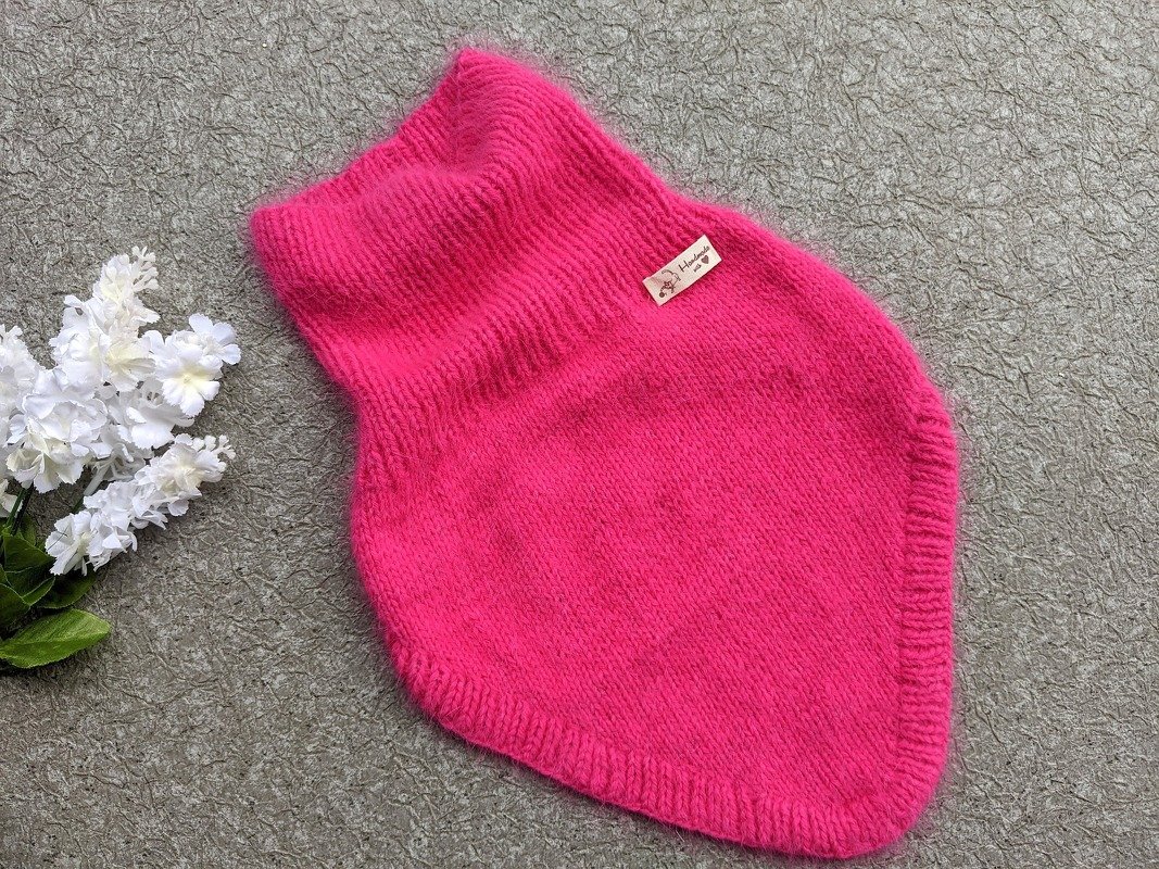 Barbie-Style Winter Bandana Cowl Knitting Pattern