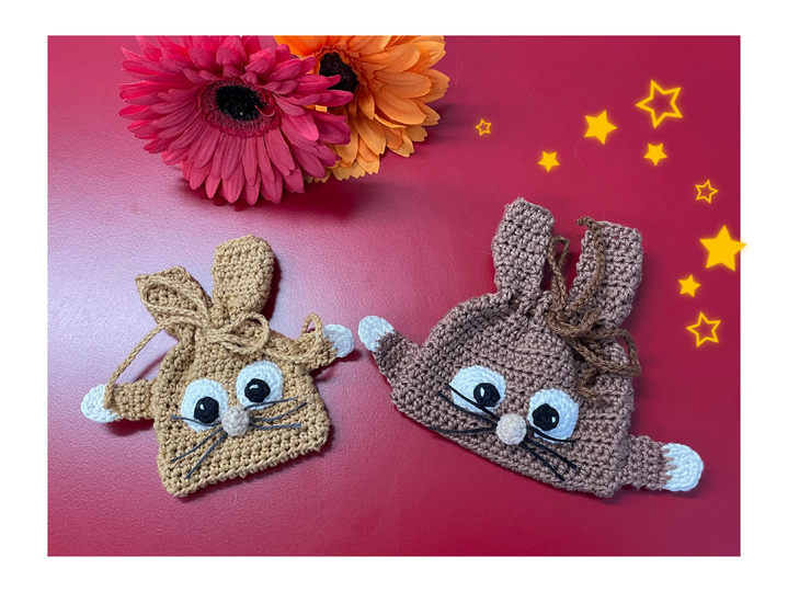 Häkelanleitung: Ostersäckchen in 2 Größen (für Geld- und Gutscheinkarten)