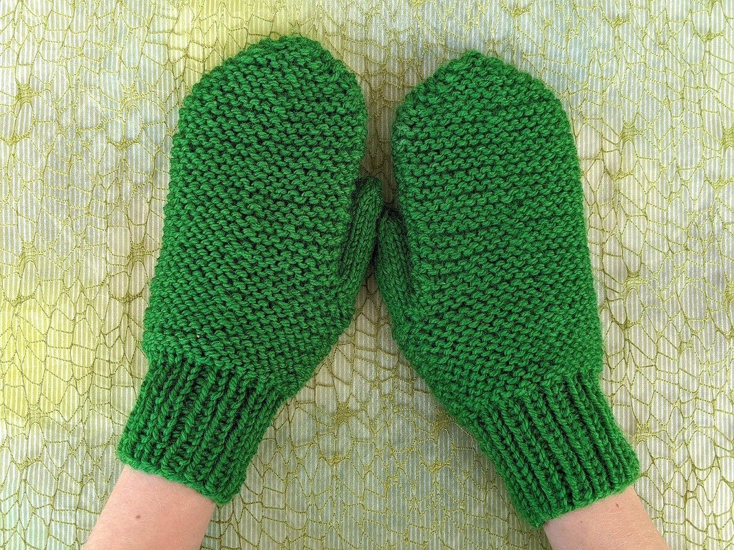 Garter Stitch Knit Mittens Pattern - Image 6