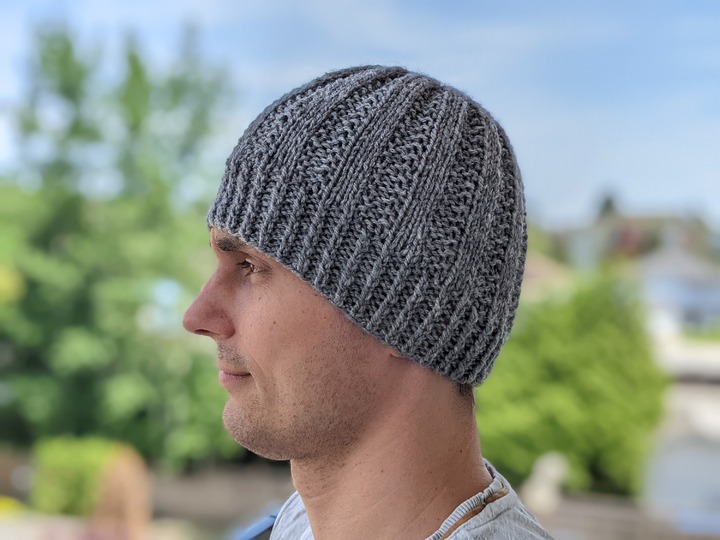 Knit & Purl Hat Pattern for Men