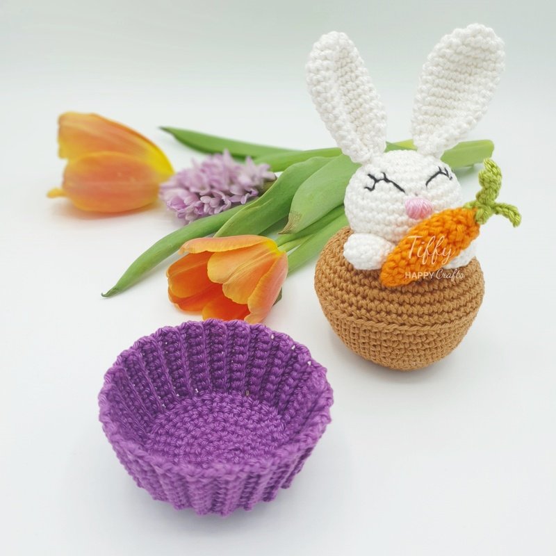 Easter Bunny Cupcake | Bunny Amigurumi Crochet Pattern PDF - Image 9